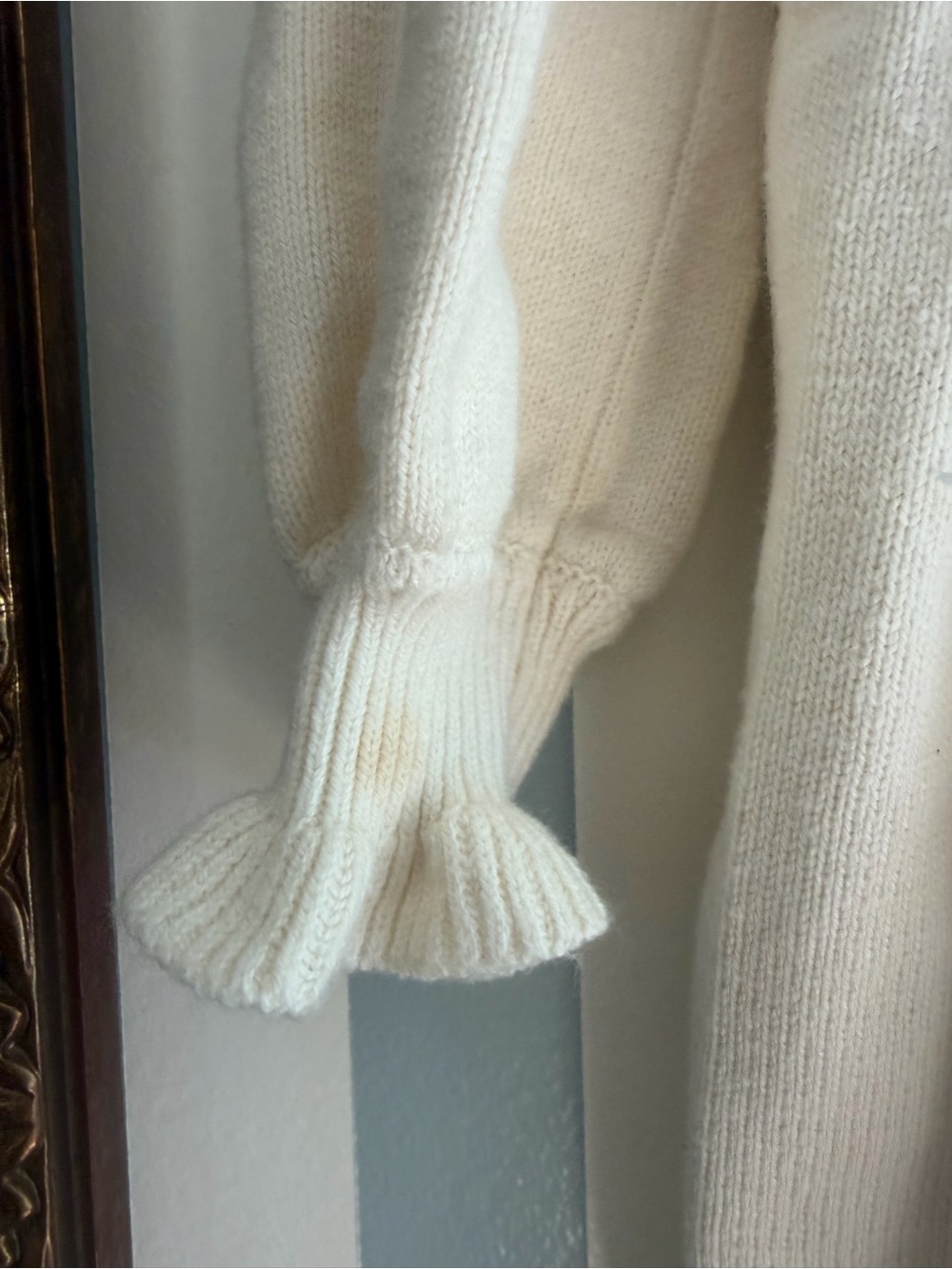 Cream Ruffle Knit Long-Sleeve - Picture 5 of 5